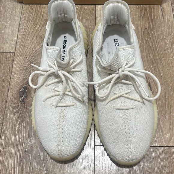 Adidas Mens White Cream Yeezy Boost 350 V2 Athletic Sneaker Shoes‎ Size 11.5 main image 7